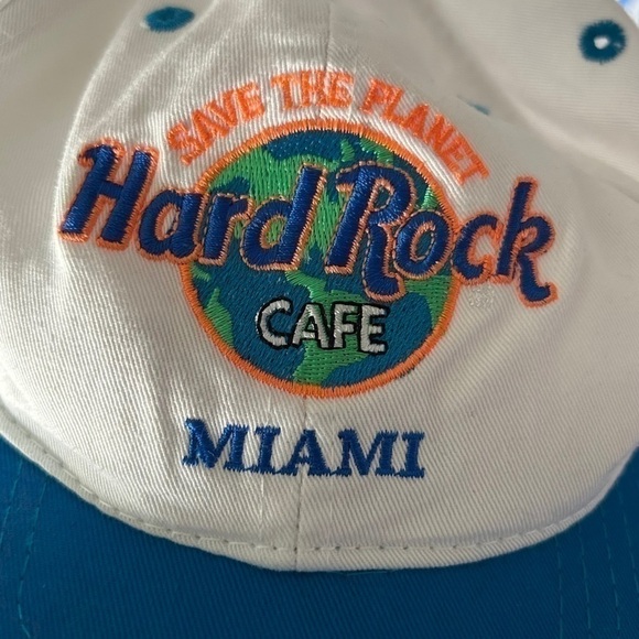 Vintage Hard Rock Cafe Save The Planet Love All Serve All Baseball Hat - Picture 2 of 5